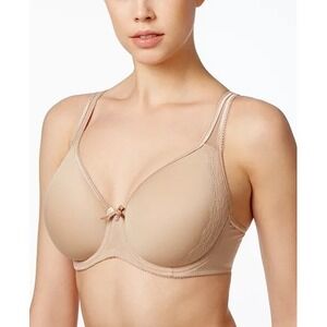 Wacoal Retro Chic Seamless Underwire Contour Bra 853186‎ Toast Beige 36DD 36 DD